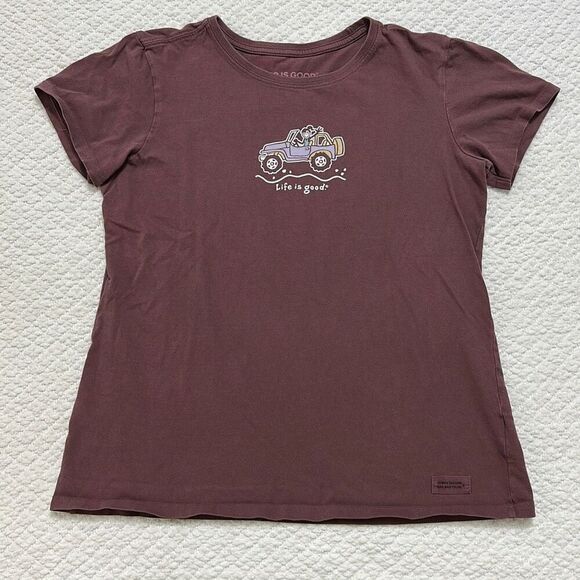 Life is Good Jackie Off Road Crusher Short-Sleeve T-Shirt Women’s Medium - Picture 1 of 5